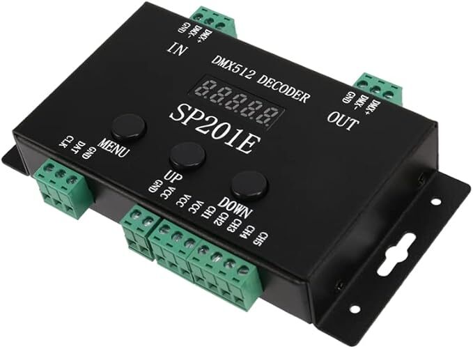 DC5V-24V DMX512 Decoder Controller Addressable IC RGB led Pixel 5 Channel PWM Output ws2811 2812 1903 Strips